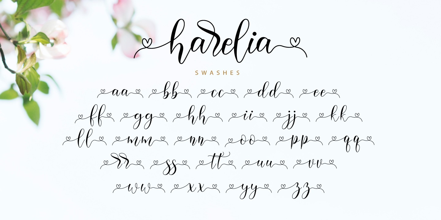 Beispiel einer Harelia Regular-Schriftart